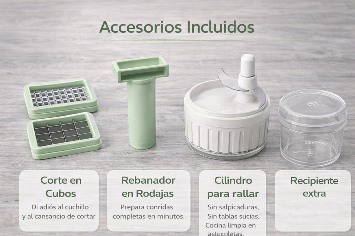 Cortador de Verduras Multifuncional | Picadora y Rallador Manual para Cocina