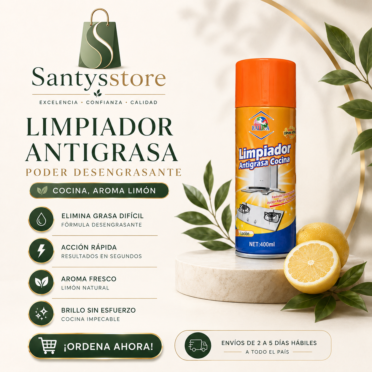 ESPUMA ACTIVA ANTIGRASA™  ✨"La espuma viral que elimina grasa difícil sin esfuerzo”