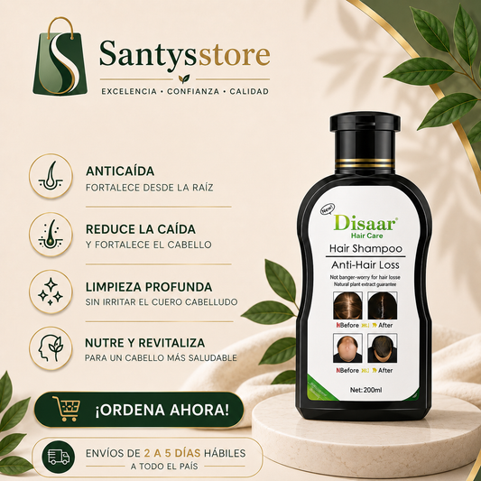 Detén la Caída del Cabello en Días – Shampoo Anticaída de Acción Profunda Hair Care Disaar 200 M