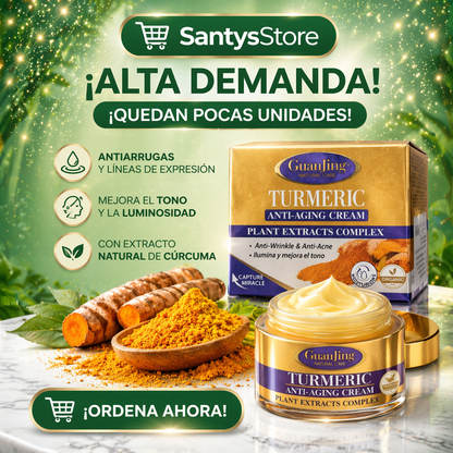 💣 “El Regalo Perfecto para Mamá 🎁 Crema Facial de Cúrcuma Rejuvenecedora”