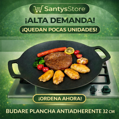 Budare Plancha Antiadherente 32 cm  - Sellado Perfecto cocina sanamente