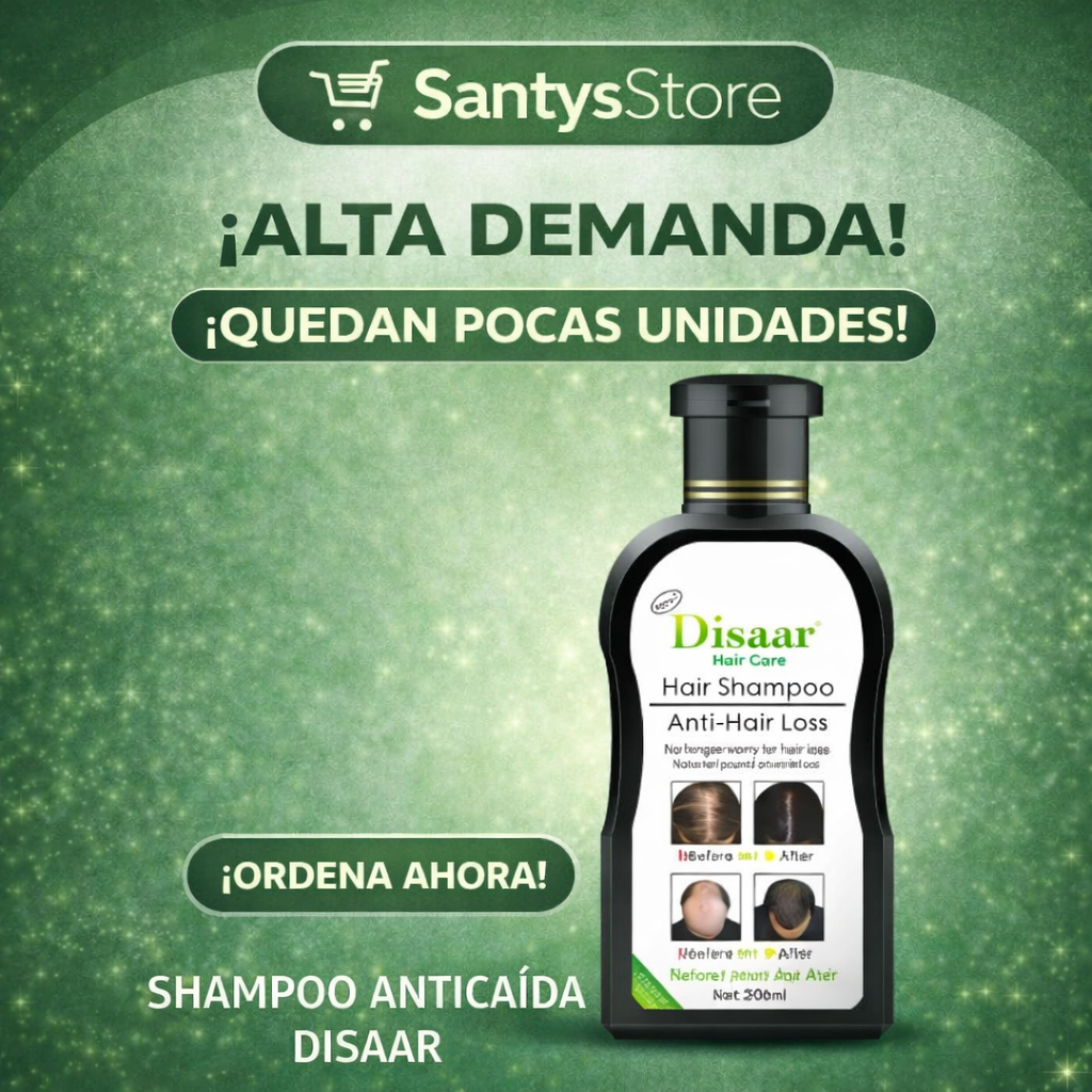 Detén la Caída del Cabello en Días – Shampoo Anticaída de Acción Profunda Hair Care Disaar 200 M