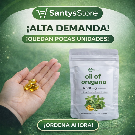 Aceite de Orégano con Semilla Negra en Cápsulas | Apoyo Digestivo y Sistema Inmune | 60 Softgels