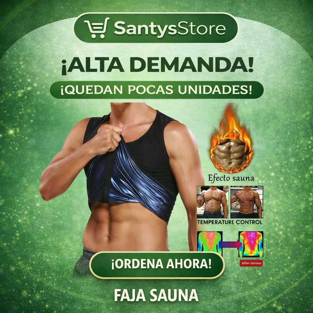 Faja Sauna Térmica Reductora | Chaleco Efecto Sauna para Abdomen y Entrenamiento