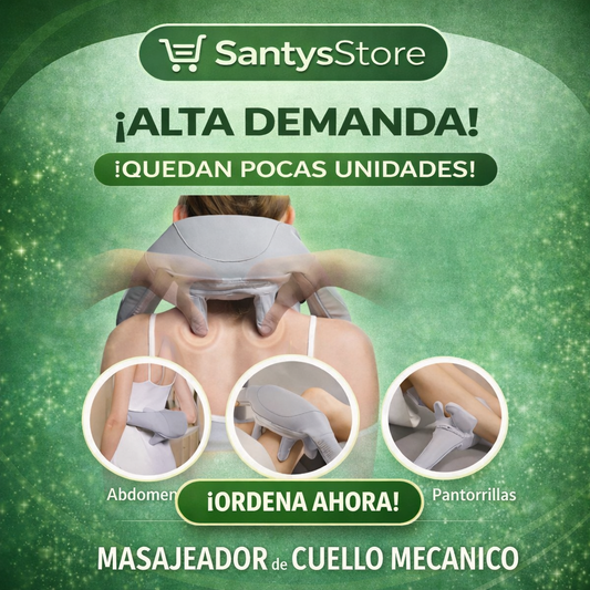 Masajeador de Cuello Mecánico Cervical | Alivio para Tensión y Contracturas