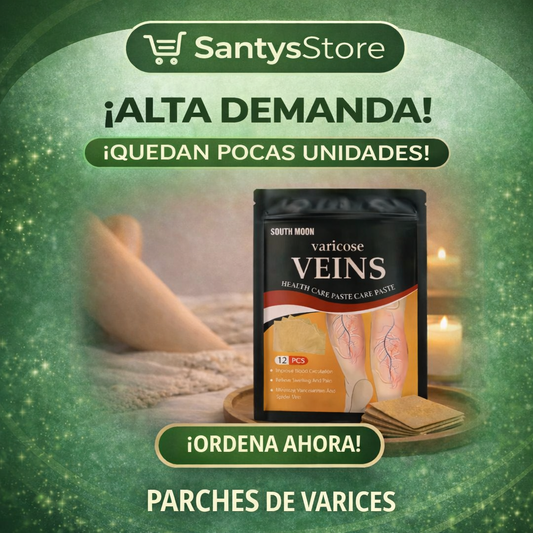 Parches para Várices y Arañitas | Apoyo a la Circulación y Alivio de Piernas Cansadas