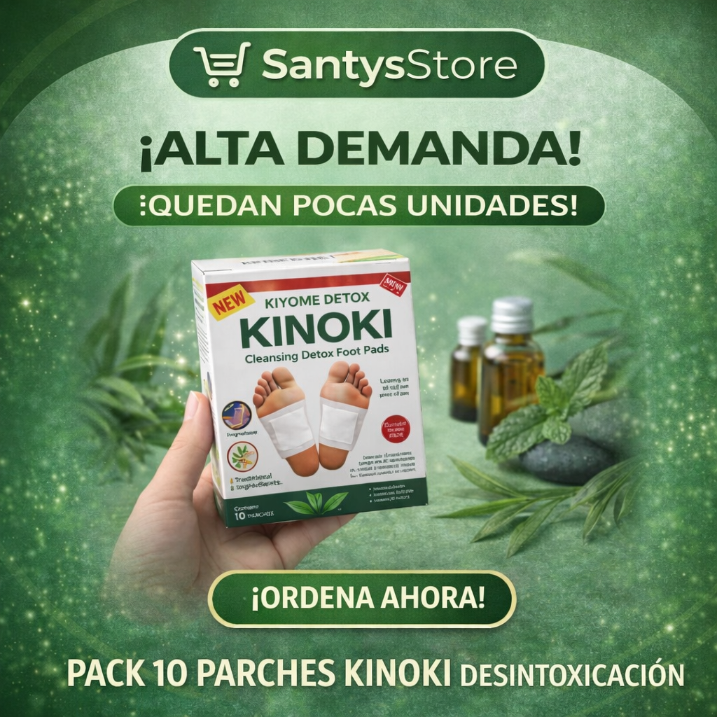 Parches Kinoki Detox para Pies | Desintoxicación Nocturna y Bienestar Natural