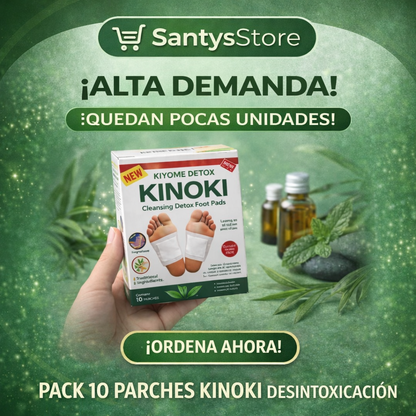 Parches Kinoki Detox para Pies | Desintoxicación Nocturna y Bienestar Natural
