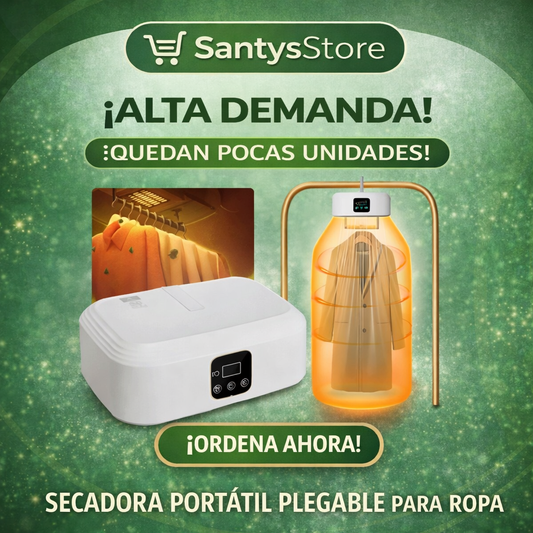 Secadora Portátil Plegable para Ropa | Eléctrica Compacta Ideal para Departamentos y Viajes
