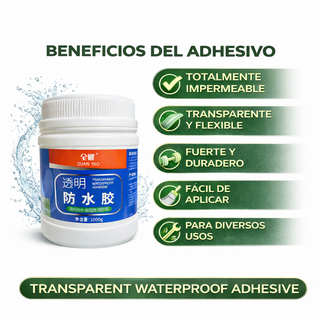 Sellador Impermeable Transparente Antifugas Profesional 1000g