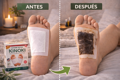 Parches Kinoki Detox para Pies | Desintoxicación Nocturna y Bienestar Natural