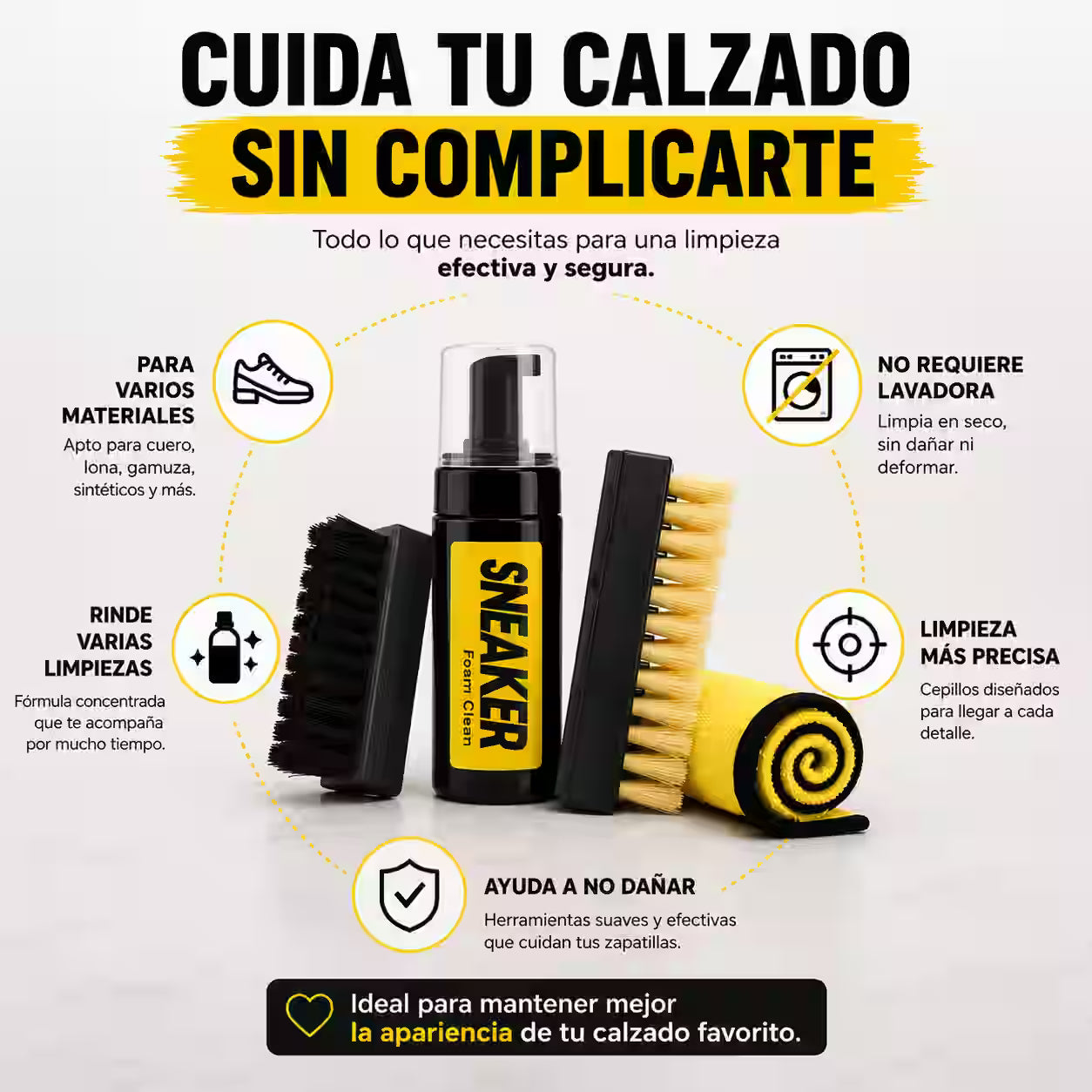 Sneakers Clean™ | Kit Premium de Limpieza para Zapatillas 5 en 1