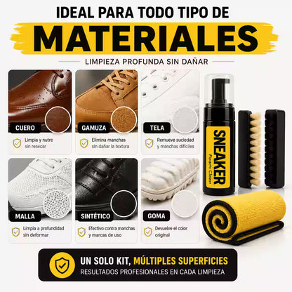 Sneakers Clean™ | Kit Premium de Limpieza para Zapatillas 5 en 1