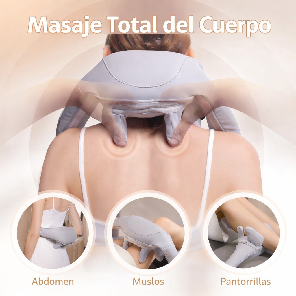 Masajeador de Cuello Mecánico Cervical | Alivio para Tensión y Contracturas